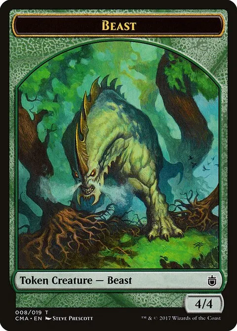 Beast, card 8 from Commander Anthology Tokens