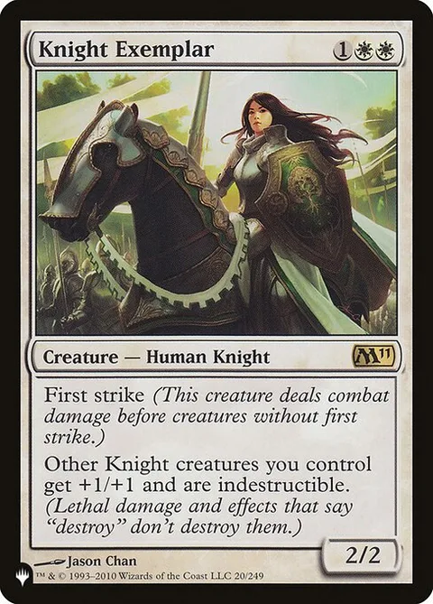 Knight Exemplar, carte M11-20 de The List