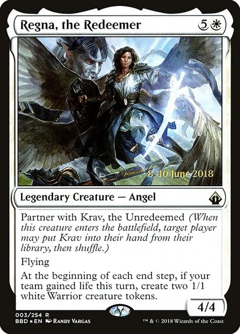 Regna, the Redeemer, carte 3s de Battlebond Promos