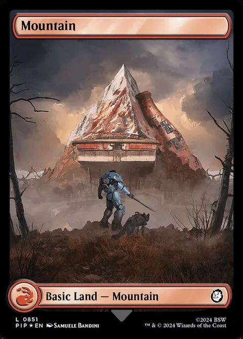 Mountain, card 851 from Fallout