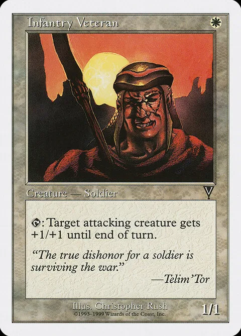 Infantry Veteran, card 34 from Battle Royale Box Set