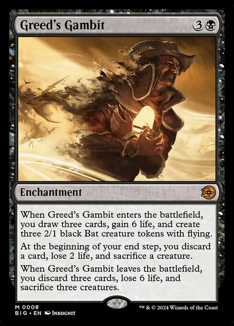 Greed's Gambit, card 8 from The Big Score