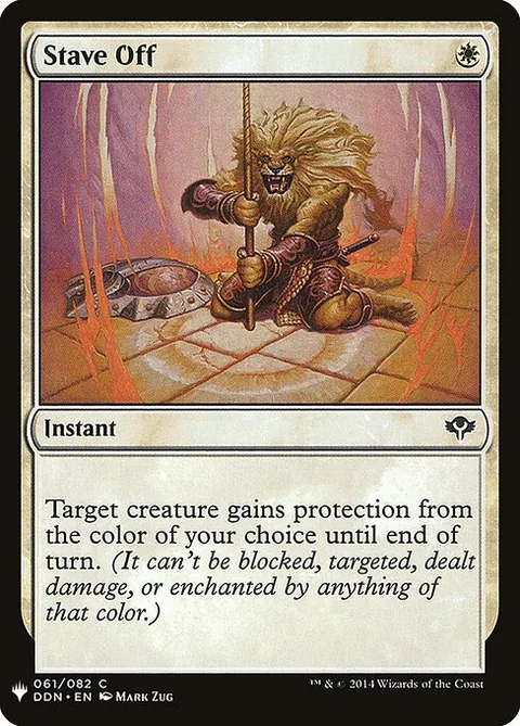 Stave Off, card DDN-61 from The List
