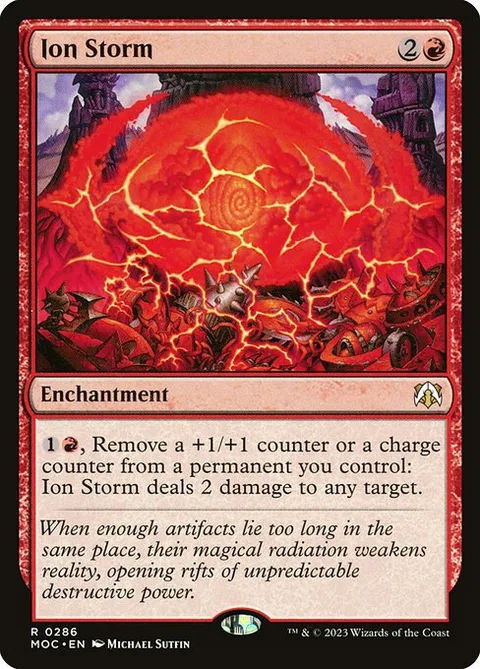 Ion Storm, card 286 from March of the Machine Commander