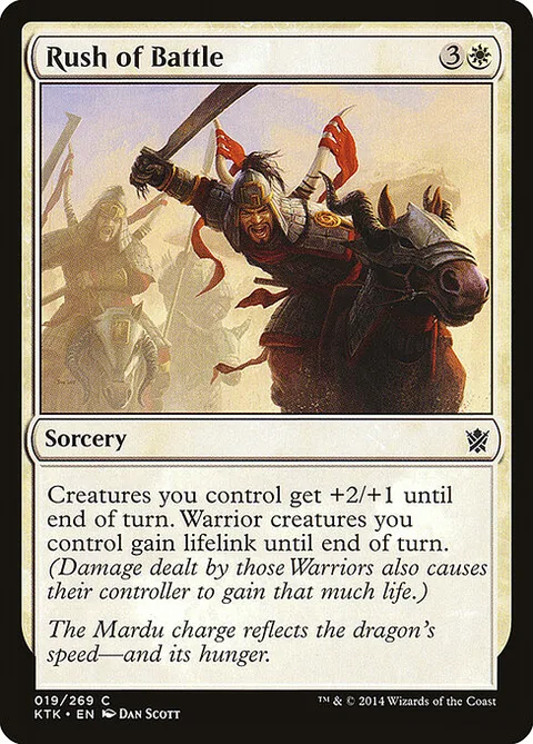 Rush of Battle, carte 19 de Khans of Tarkir