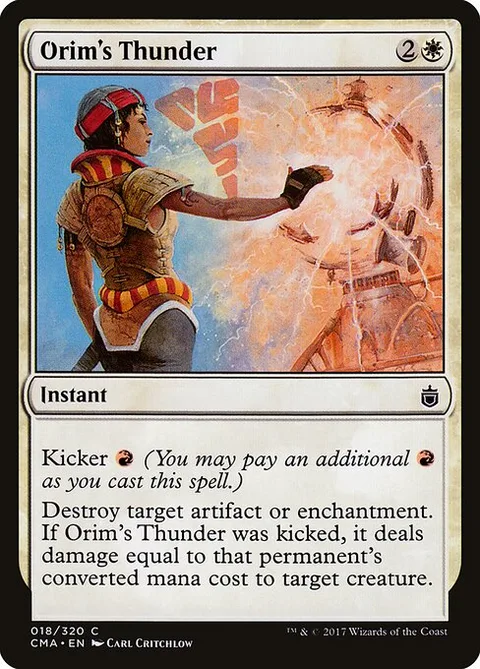 Orim's Thunder, card 18 from Commander Anthology