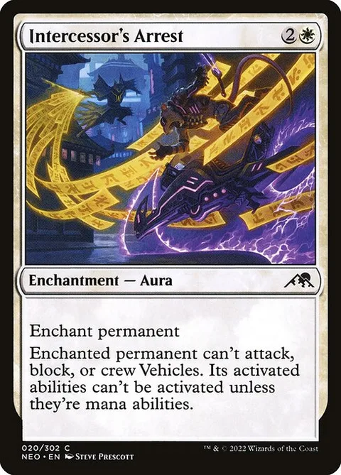 Intercessor's Arrest, card 20 from Kamigawa: Neon Dynasty