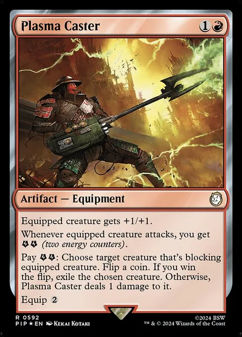 Plasma Caster, card 592 from Fallout