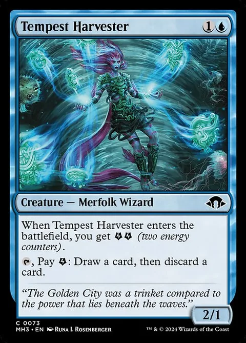 Tempest Harvester, card 73 from Modern Horizons 3
