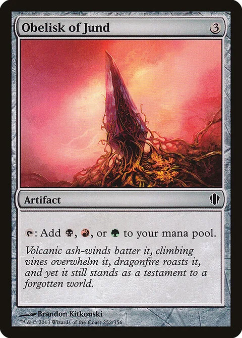 Obelisk of Jund, carte 252 de Commander 2013