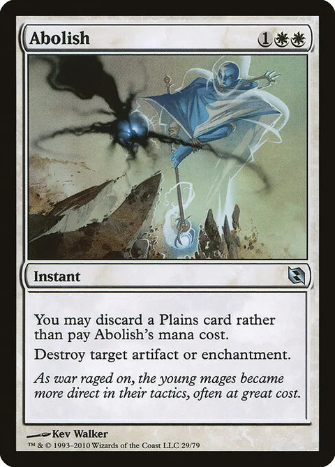 Abolish, card 29 from Duel Decks: Elspeth vs. Tezzeret
