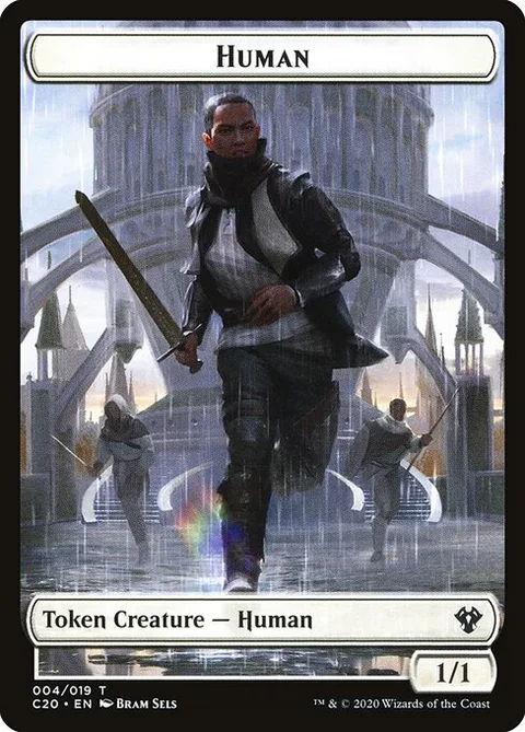Human, card 4 from Commander 2020 Tokens
