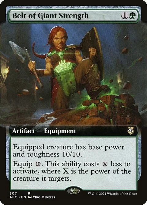 Belt of Giant Strength, carte 307 de Forgotten Realms Commander