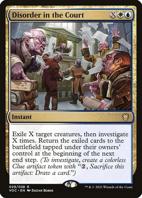 Disorder in the Court, card 29 from Crimson Vow Commander