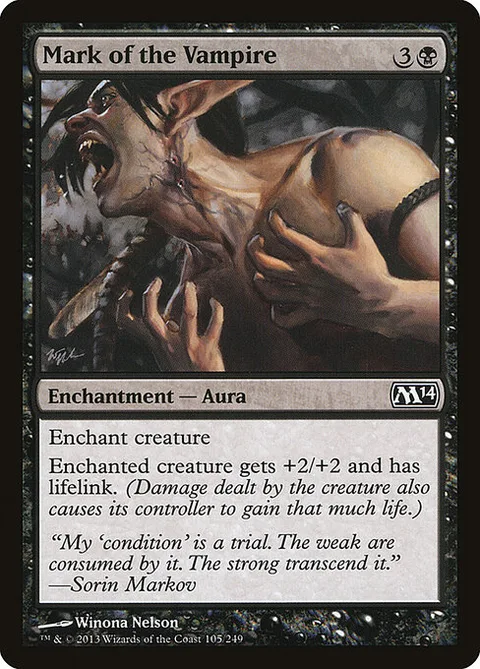 Mark of the Vampire, card 105 from Magic 2014