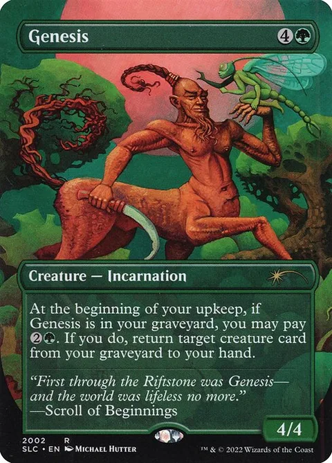 Genesis, card 2002 from Secret Lair Countdown