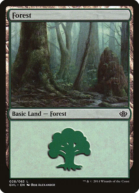 Forest, card 28 from Duel Decks Anthology: Garruk vs. Liliana