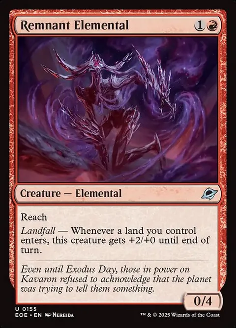 Remnant Elemental, card 155 from Edge of Eternities