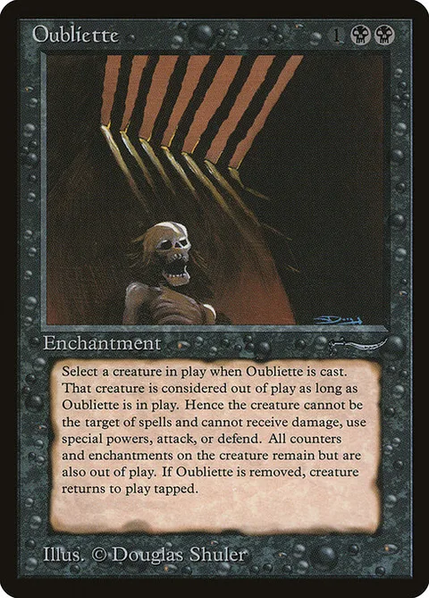 Oubliette, carte 31 de Arabian Nights