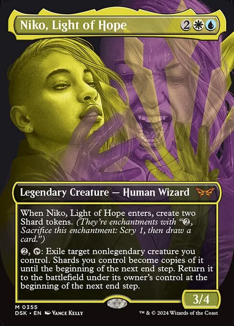 Niko, Light of Hope, card 355 from Duskmourn: House of Horror