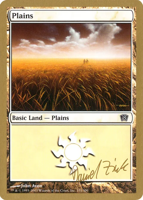 Plains, card dz331 from World Championship Decks 2003