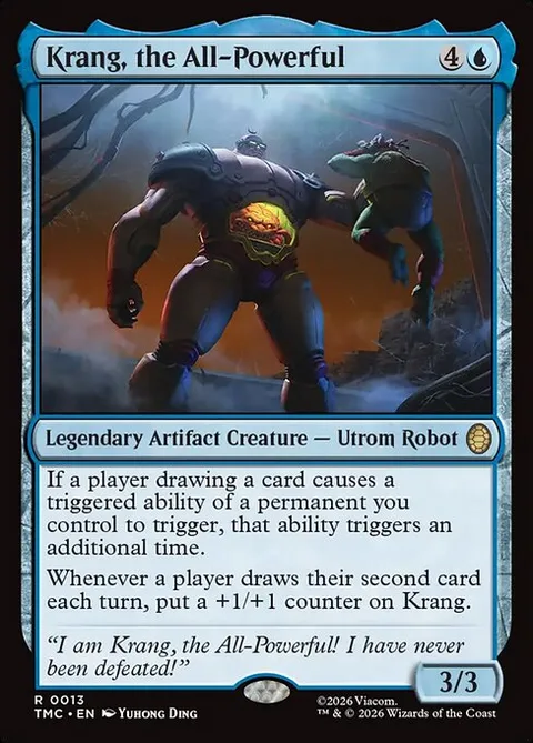 Krang, the All-Powerful, card 13 from Teenage Mutant Ninja Turtles Eternal