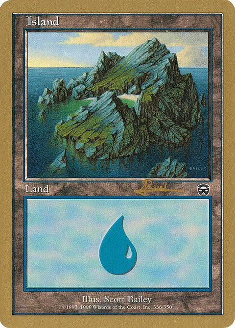 Island, card ar336a from World Championship Decks 2001