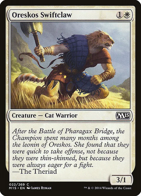 Oreskos Swiftclaw, carte 22 de Magic 2015