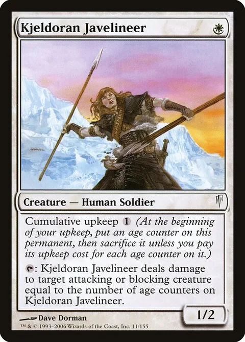 Kjeldoran Javelineer, carte 11 de Coldsnap