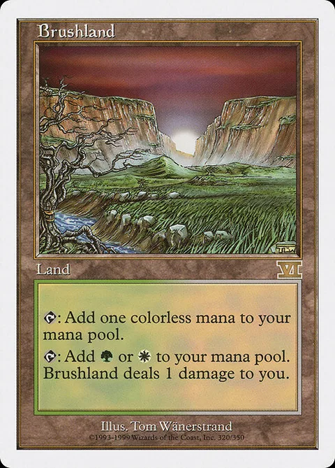 Brushland, card 320 from Classic Sixth Edition