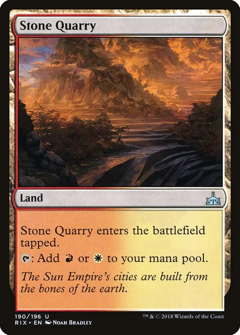 Stone Quarry, card 190 from Rivals of Ixalan