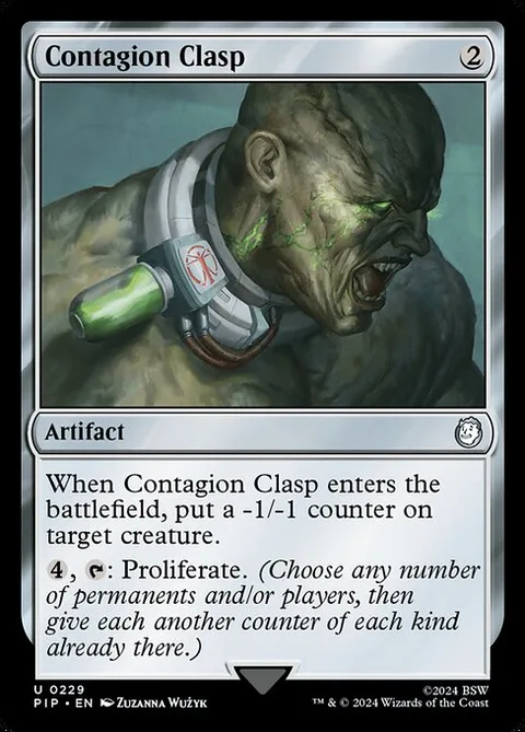 Contagion Clasp, card 229 from Fallout