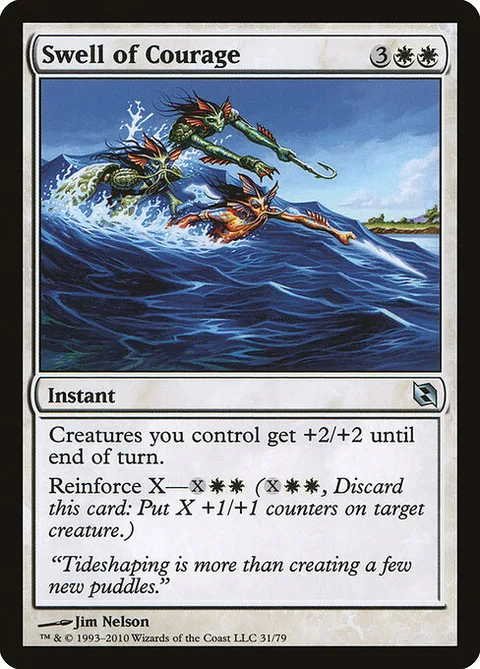 Swell of Courage, card 31 from Duel Decks: Elspeth vs. Tezzeret