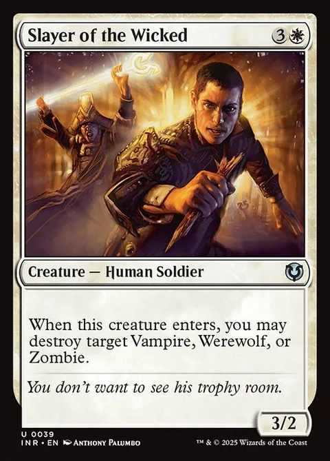 Slayer of the Wicked, card 39 from Innistrad Remastered