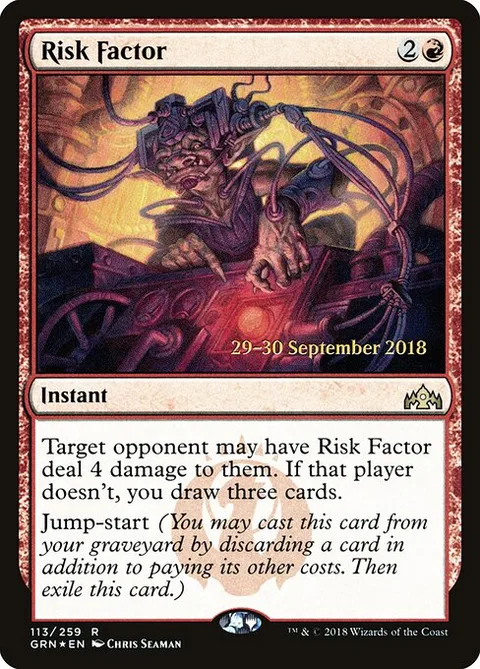 Risk Factor, carte 113s de Guilds of Ravnica Promos