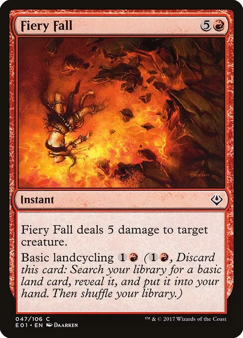 Fiery Fall, card 47 from Archenemy: Nicol Bolas