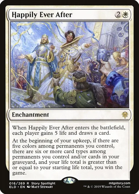 Happily Ever After, card 16p from Throne of Eldraine Promos