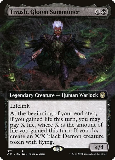 Tivash, Gloom Summoner, carte 372 de Commander 2021