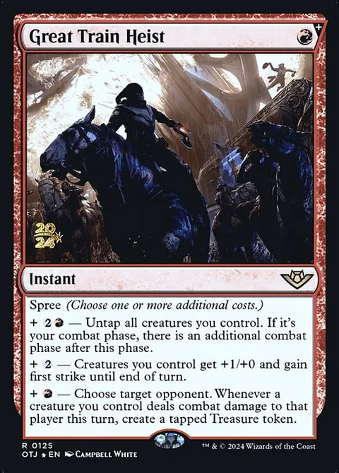 Great Train Heist, card 125s from Outlaws of Thunder Junction Promos