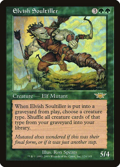Elvish Soultiller, card 124 from Legions