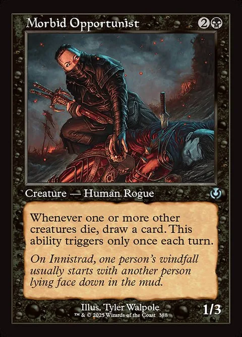 Morbid Opportunist, card 388 from Innistrad Remastered
