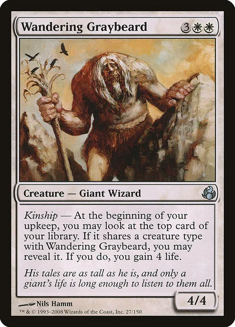 Wandering Graybeard, card 27 from Morningtide