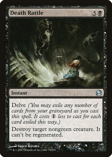 Death Rattle, card 78 from Modern Masters
