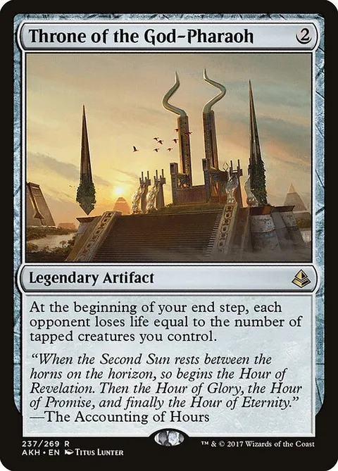 Throne of the God-Pharaoh, card 237 from Amonkhet