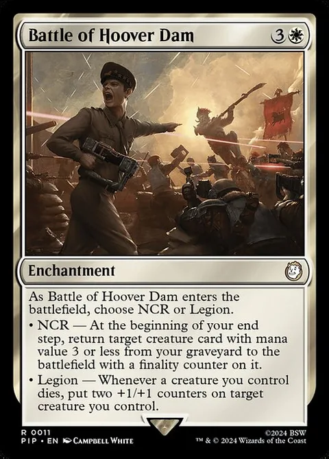Battle of Hoover Dam, card 11 from Fallout