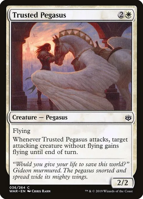 Trusted Pegasus, card 36 from War of the Spark