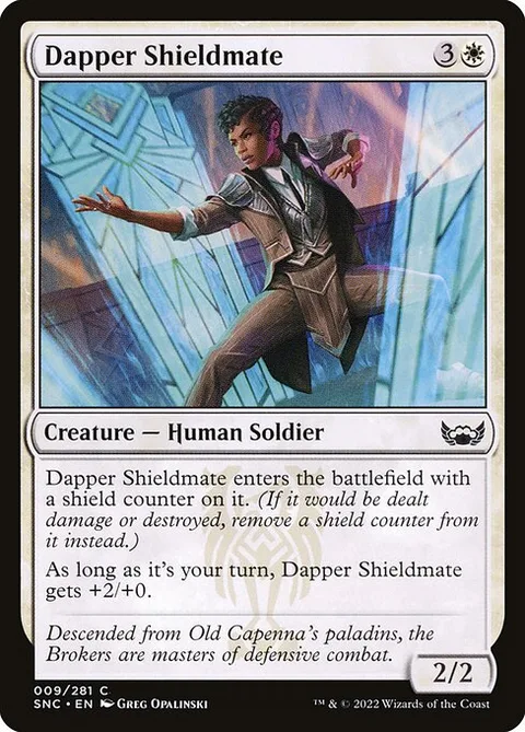 Dapper Shieldmate, card 9 from Streets of New Capenna