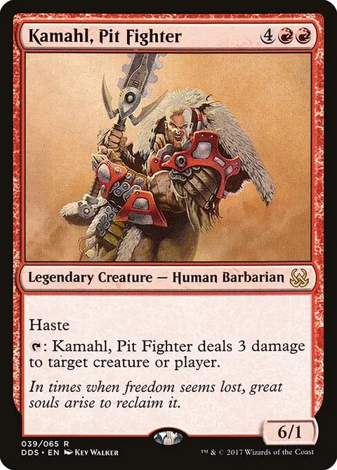 Kamahl, Pit Fighter, carte 39 de Duel Decks: Mind vs. Might