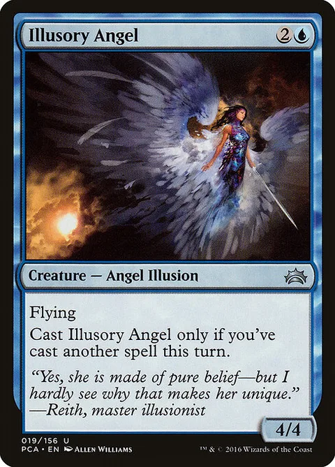 Illusory Angel, card 19 from Planechase Anthology