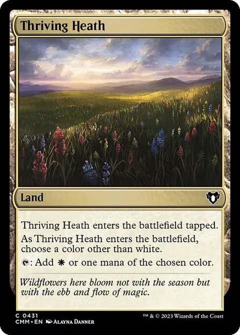 Thriving Heath, card 431 from Commander Masters
